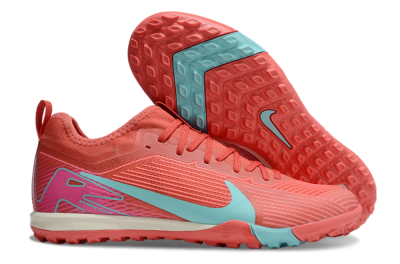 Nike Air Zoom Mercurial Vapor 16 Pro TF Artificial Turf Soccer Shoes - Red/Jade/Pink