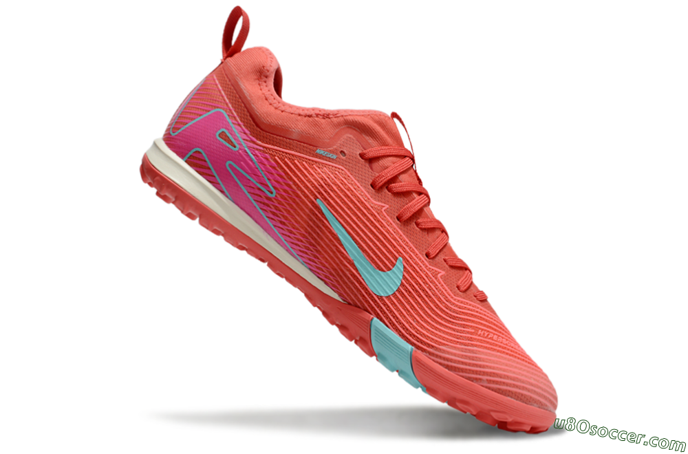 Nike Air Zoom Mercurial Vapor 16 Pro TF Artificial Turf Soccer Shoes - Red/Jade/Pink 4