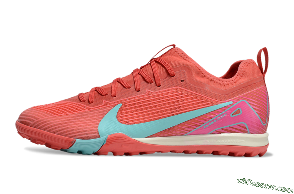 Nike Air Zoom Mercurial Vapor 16 Pro TF Artificial Turf Soccer Shoes - Red/Jade/Pink 2