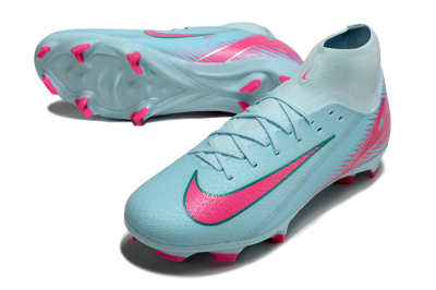 Nike Air Zoom Mercurial Superfly 10 Elite FG Firm Ground Soccer Cleats - Jade/Pink/White