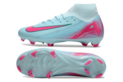 Nike Air Zoom Mercurial Superfly 10 Elite FG Firm Ground Soccer Cleats - Jade/Pink/White