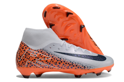 Nike Air Zoom Mercurial Superfly 10 Elite FG Firm Ground Soccer Cleats - Grey/Black/Leopard