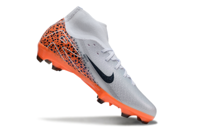 Nike Air Zoom Mercurial Superfly 10 Elite FG Firm Ground Soccer Cleats - Grey/Black/Leopard
