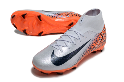 Nike Air Zoom Mercurial Superfly 10 Elite FG Firm Ground Soccer Cleats - Grey/Black/Leopard