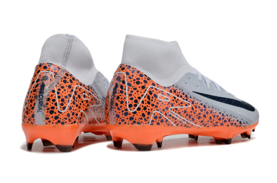 Nike Air Zoom Mercurial Superfly 10 Elite FG Firm Ground Soccer Cleats - Grey/Black/Leopard