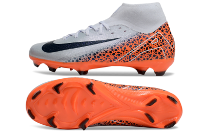 Nike Air Zoom Mercurial Superfly 10 Elite FG Firm Ground Soccer Cleats - Grey/Black/Leopard