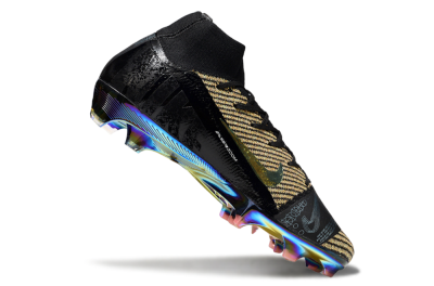 Nike Air Zoom Mercurial Superfly 10 Elite FG Firm Ground Soccer Cleats - Black/Gold/White