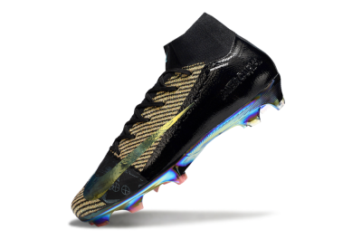Nike Air Zoom Mercurial Superfly 10 Elite FG Firm Ground Soccer Cleats - Black/Gold/White