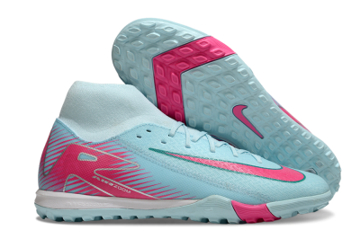 Nike Air Zoom Mercurial Superfly 10 Elite TF Artificial Turf Soccer Shoes - Jade/Pink/White