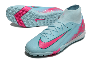 Nike Air Zoom Mercurial Superfly 10 Elite TF Artificial Turf Soccer Shoes - Jade/Pink/White