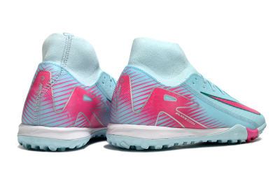 Nike Air Zoom Mercurial Superfly 10 Elite TF Artificial Turf Soccer Shoes - Jade/Pink/White