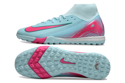 Nike Air Zoom Mercurial Superfly 10 Elite TF Artificial Turf Soccer Shoes - Jade/Pink/White