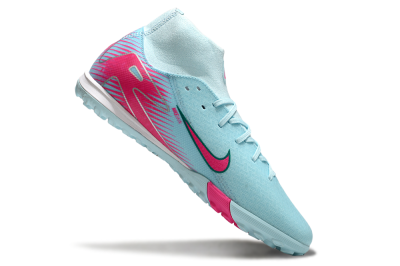 Nike Air Zoom Mercurial Superfly 10 Elite TF Artificial Turf Soccer Shoes - Jade/Pink/White