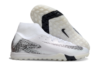 Nike Air Zoom Mercurial Superfly 10 Elite TF Artificial Turf Soccer Shoes - White/Black/Beige