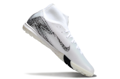 Nike Air Zoom Mercurial Superfly 10 Elite TF Artificial Turf Soccer Shoes - White/Black/Beige