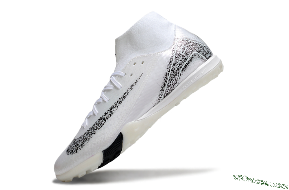 Nike Air Zoom Mercurial Superfly 10 Elite TF Artificial Turf Soccer Shoes - White/Black/Beige 5