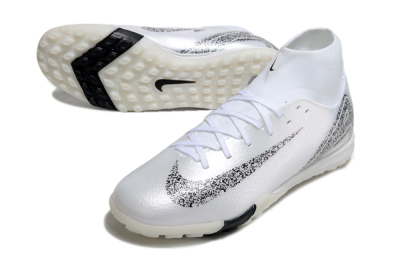 Nike Air Zoom Mercurial Superfly 10 Elite TF Artificial Turf Soccer Shoes - White/Black/Beige