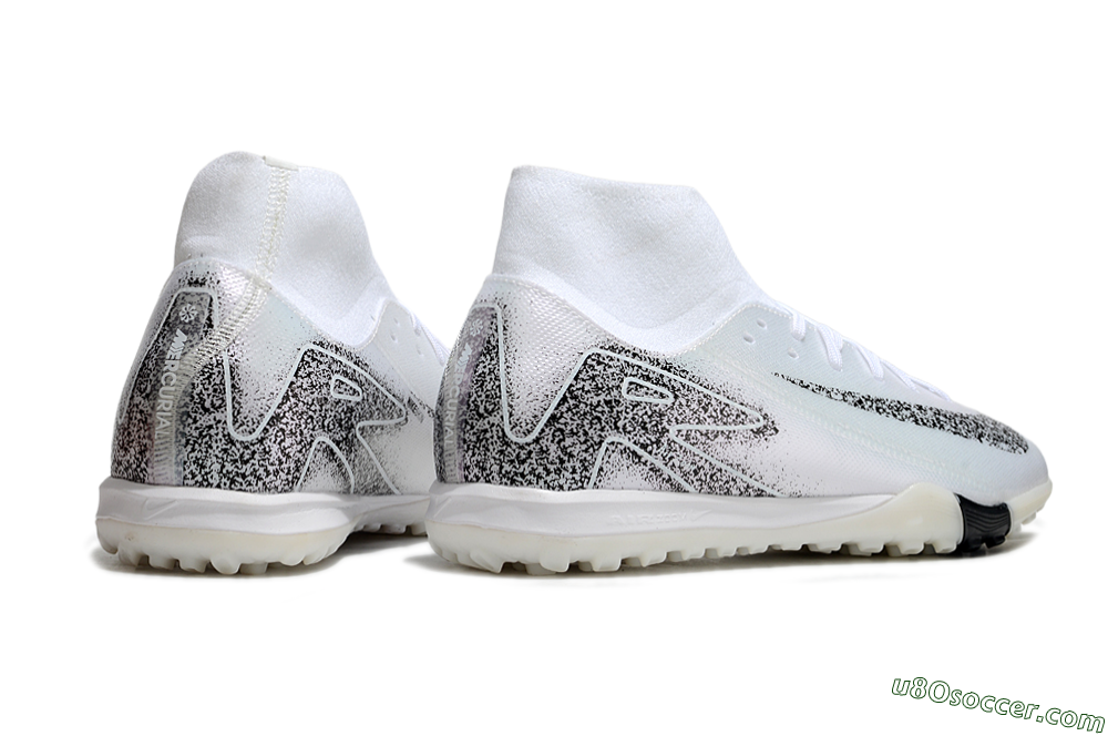 Nike Air Zoom Mercurial Superfly 10 Elite TF Artificial Turf Soccer Shoes - White/Black/Beige 6