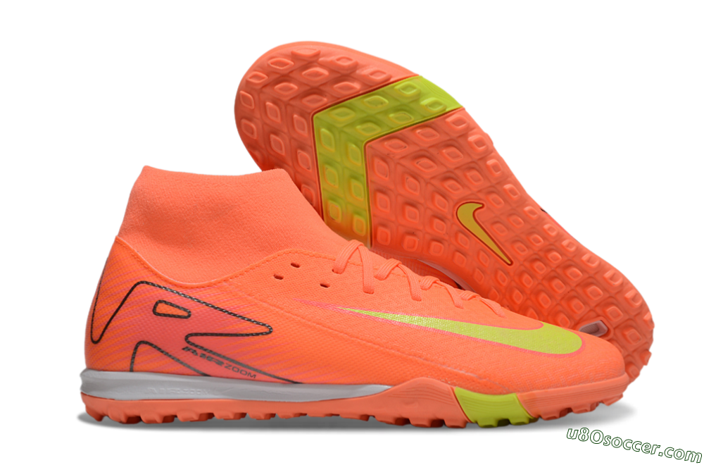 Nike Air Zoom Mercurial Superfly 10 Elite TF Artificial Turf Soccer Shoes - Red/Yellow/White 1