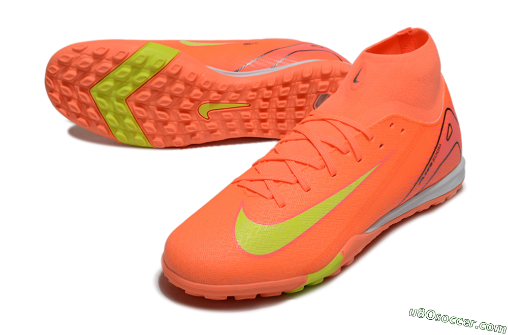 Nike Air Zoom Mercurial Superfly 10 Elite TF Artificial Turf Soccer Shoes - Red/Yellow/White 3