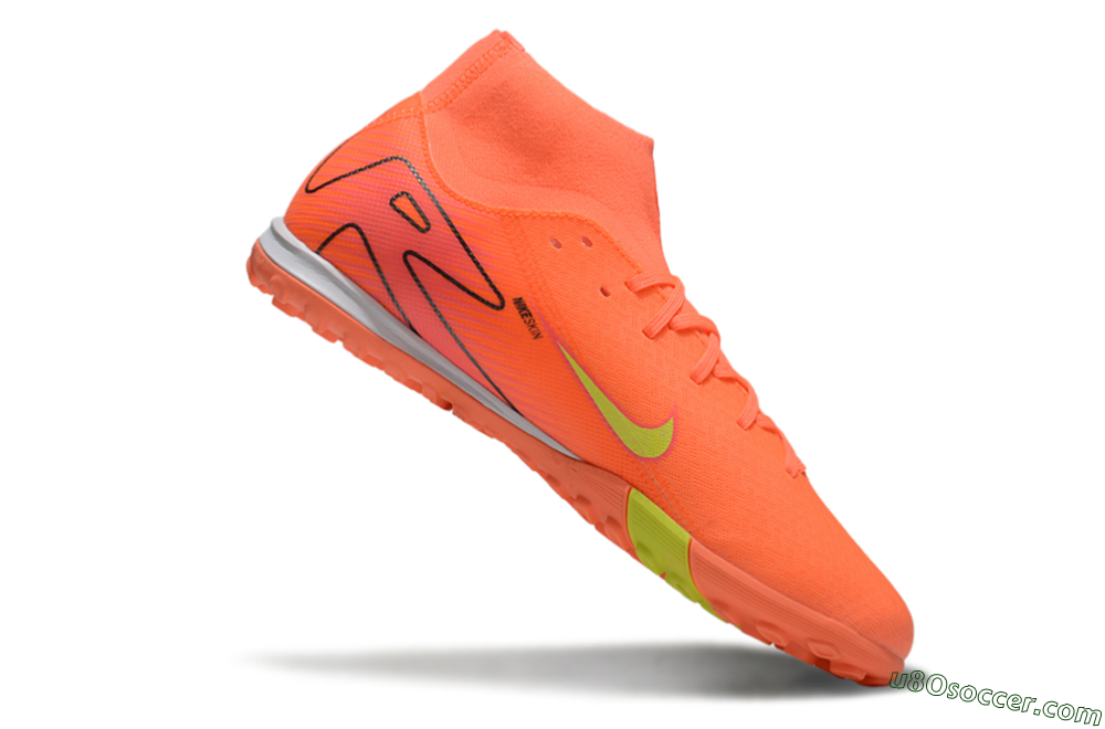 Nike Air Zoom Mercurial Superfly 10 Elite TF Artificial Turf Soccer Shoes - Red/Yellow/White 4