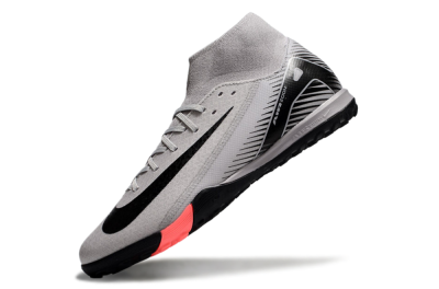 Nike Air Zoom Mercurial Superfly 10 Elite TF Artificial Turf Soccer Shoes - Grey/Black/Pink