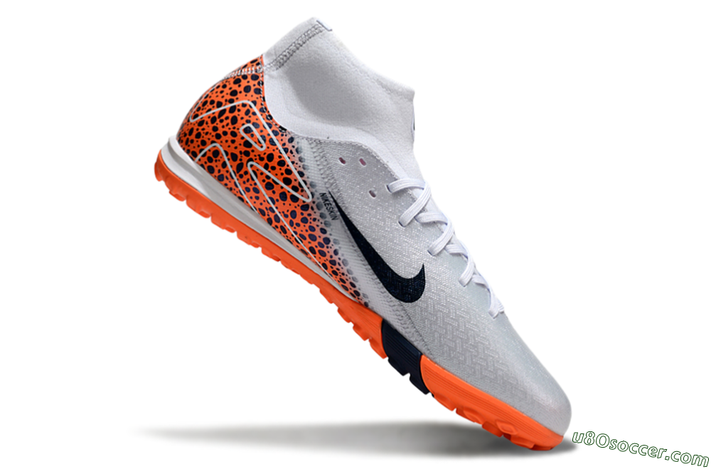 Nike Air Zoom Mercurial Superfly 10 Elite TF Artificial Turf Soccer Shoes - Grey/Black/Leopard 4