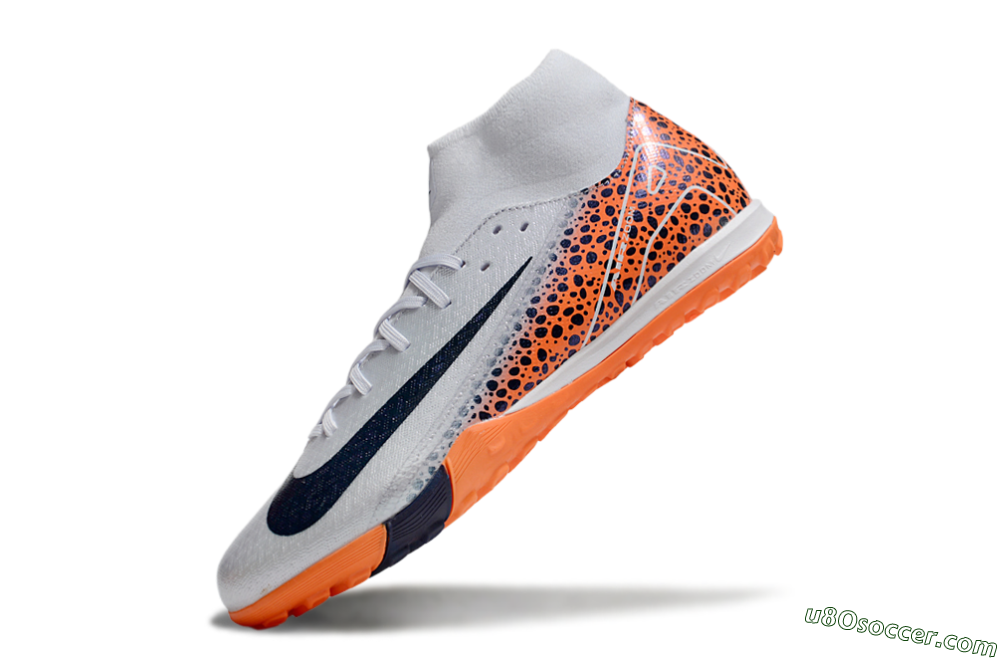 Nike Air Zoom Mercurial Superfly 10 Elite TF Artificial Turf Soccer Shoes - Grey/Black/Leopard 5