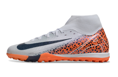 Nike Air Zoom Mercurial Superfly 10 Elite TF Artificial Turf Soccer Shoes - Grey/Black/Leopard