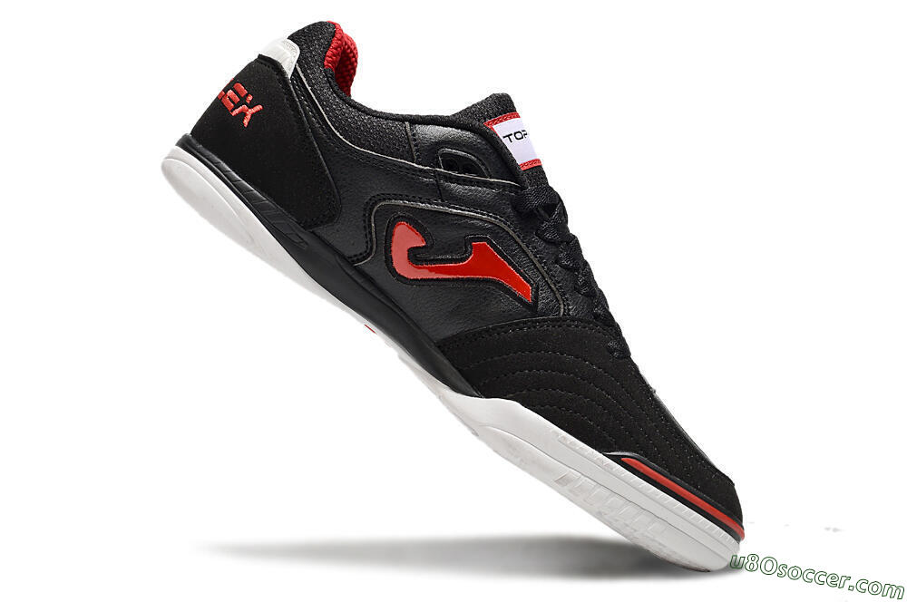 Joma Top Flex IC Indoor & Futsal Soccer Shoes - Black/Red/White 4