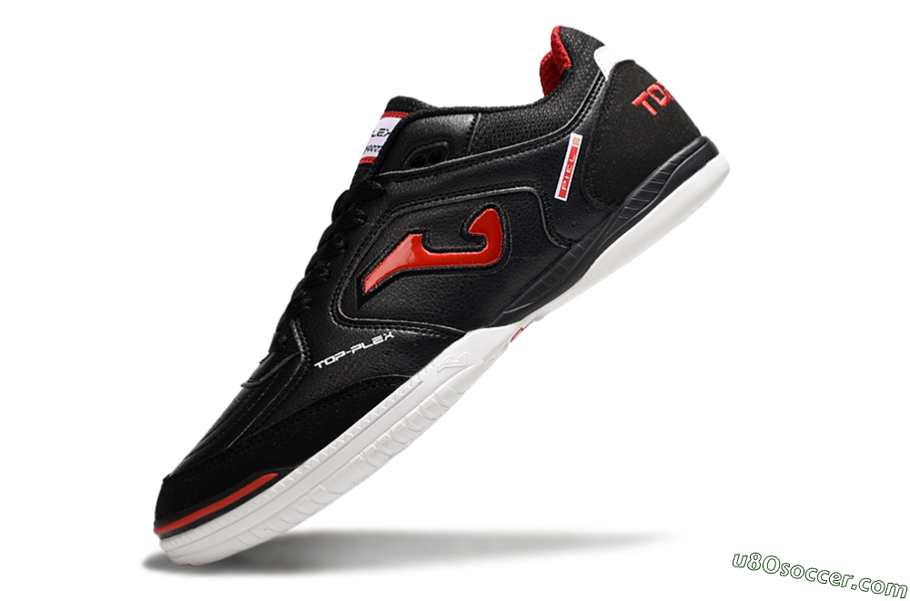 Joma Top Flex IC Indoor & Futsal Soccer Shoes - Black/Red/White 5
