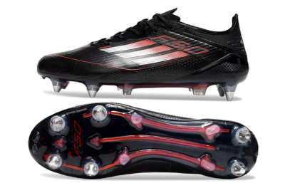 Adidas F50 Elite SG Soft Ground Soccer Cleats - Black/Silver/Red