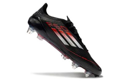 Adidas F50 Elite SG Soft Ground Soccer Cleats - Black/Silver/Red