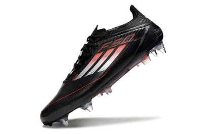 Adidas F50 Elite SG Soft Ground Soccer Cleats - Black/Silver/Red