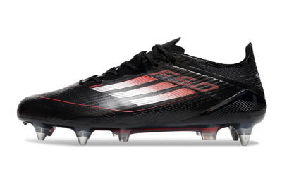 Adidas F50 Elite SG Soft Ground Soccer Cleats - Black/Silver/Red