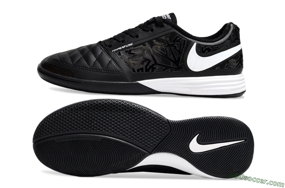 Nike Lunar Gato 2 IC Indoor & Futsal Soccer Shoes - Black/White 0