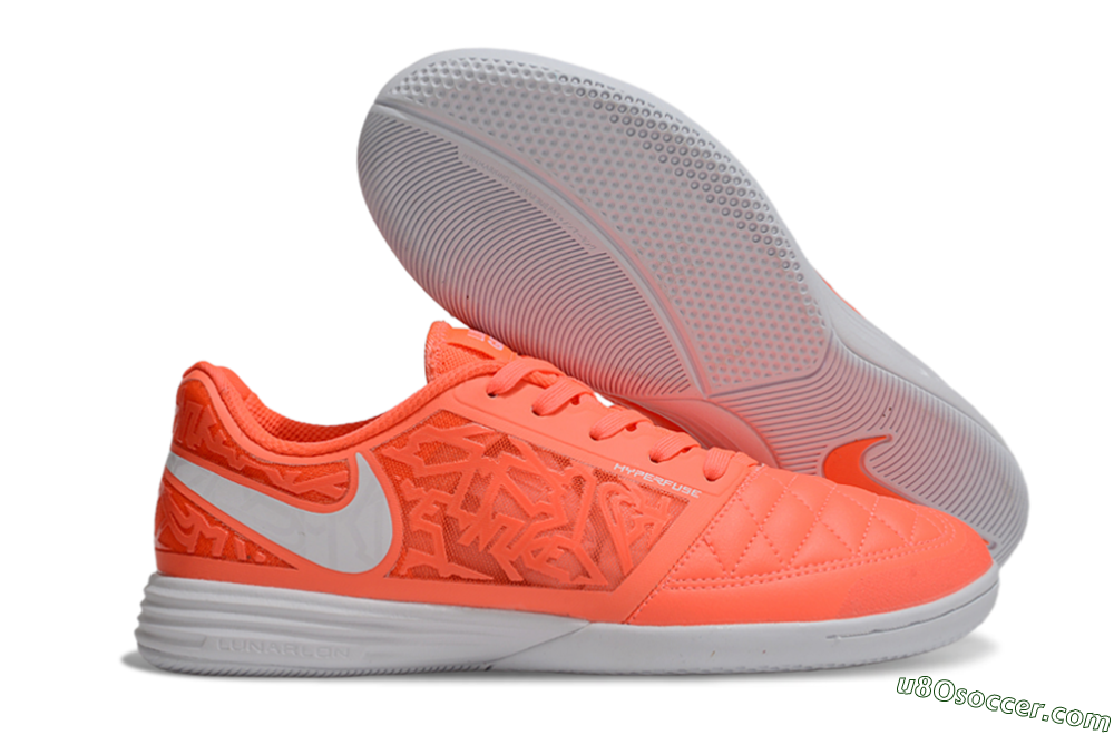 Nike Lunar Gato 2 IC Indoor & Futsal Soccer Shoes - Red/White 1