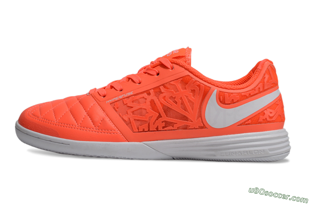 Nike Lunar Gato 2 IC Indoor & Futsal Soccer Shoes - Red/White 2