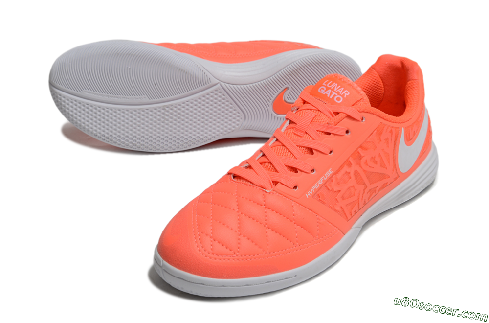 Nike Lunar Gato 2 IC Indoor & Futsal Soccer Shoes - Red/White 3