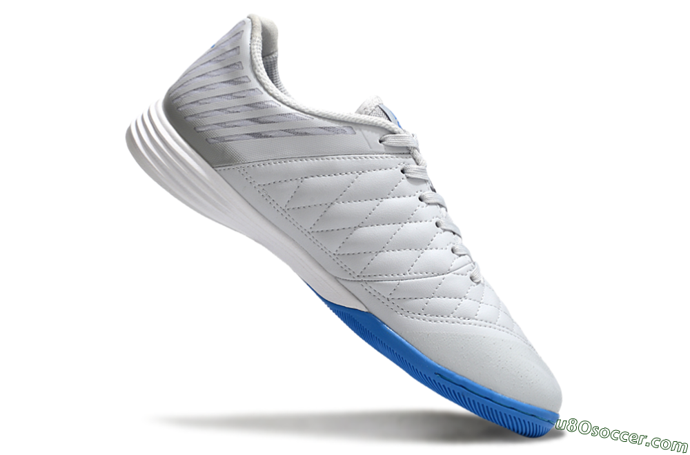 Nike Lunar Gato 2 IC Indoor & Futsal Soccer Shoes - Grey/Blue/White 4