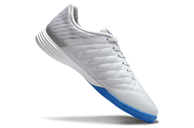 Nike Lunar Gato 2 IC Indoor & Futsal Soccer Shoes - Grey/Blue/White