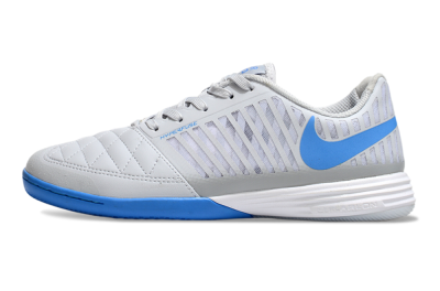 Nike Lunar Gato 2 IC Indoor & Futsal Soccer Shoes - Grey/Blue/White