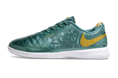 Nike Lunar Gato 2 IC Indoor & Futsal Soccer Shoes - Green/Yellow/White