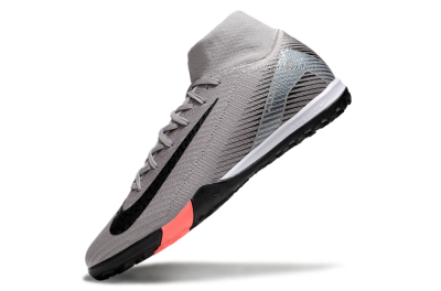 Nike Air Zoom Mercurial Superfly 10 Elite TF Artificial Turf Soccer Shoes - Grey/Black/Silver