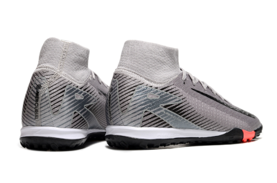 Nike Air Zoom Mercurial Superfly 10 Elite TF Artificial Turf Soccer Shoes - Grey/Black/Silver