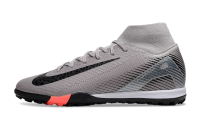 Nike Air Zoom Mercurial Superfly 10 Elite TF Artificial Turf Soccer Shoes - Grey/Black/Silver
