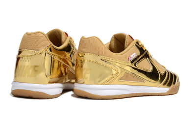 Nike Street Gato IC Indoor & Futsal Soccer Shoes - Gold/White/Brown
