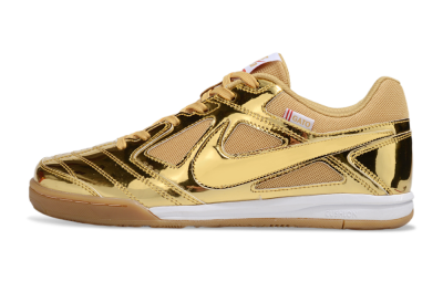 Nike Street Gato IC Indoor & Futsal Soccer Shoes - Gold/White/Brown