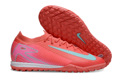 Nike Air Zoom Mercurial Vapor 16 Elite TF Artificial Turf Soccer Shoes - Red/Jade/Pink