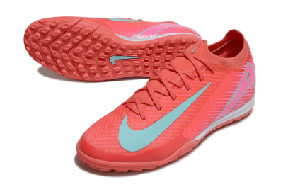 Nike Air Zoom Mercurial Vapor 16 Elite TF Artificial Turf Soccer Shoes - Red/Jade/Pink
